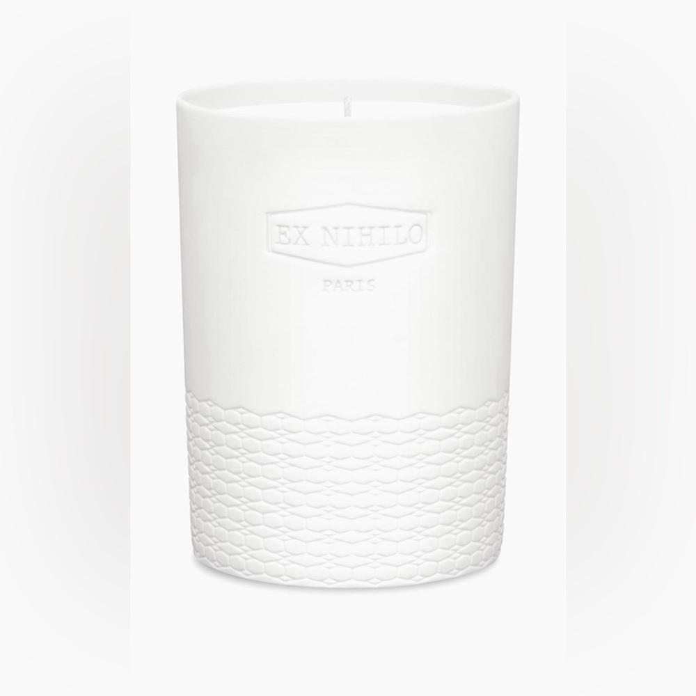 Ex Nihilo Ultra Rose Candle - White with Gold Accent